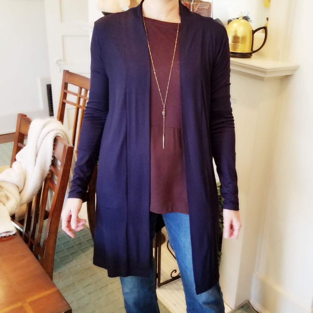 Rib Cardigan Duster